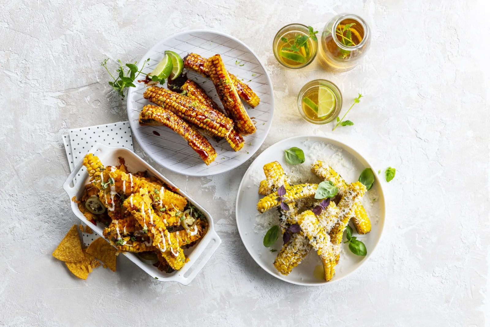 Corn ribs Ardo servits en plats per compartir